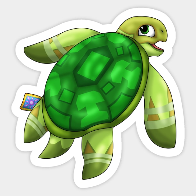 Cherrapin: Green Sticker by spyroid101